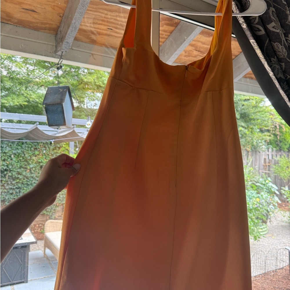 90s Orange Mini Dress